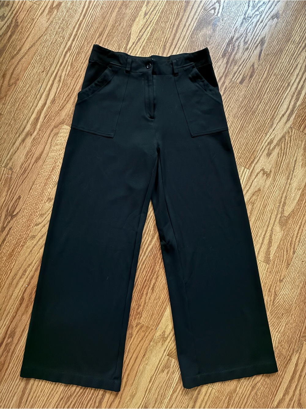 Max Studio Black Wide-Leg Women's Pants